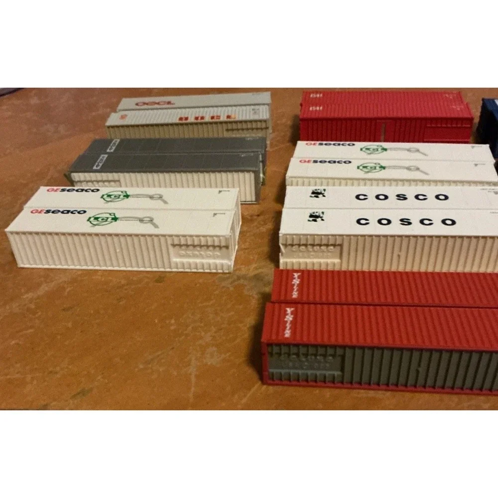 Lot Of 20 N Scale Mixed 53' Shipping Containers,‎ Unbranded And Used